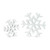 White Wood Snowflake