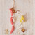 Felt Mice Sausage or Cheese Ornament, Assorted 1pc