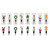 Glass Holiday Wine Stopper, Assorted 1pc