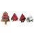 Tree Shaped Board & Woven Dish Cloth Set