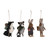 Wool Felt Forest Animal Ornament, Assorted 1pc