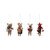 Wool Felt Gourmand Mouse Ornament, Assorted 1pc