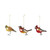 Glittered Glass Bird Ornament, Assorted 1pc
