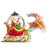 Santa and Reindeer Animated Snow Globe