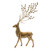 Gold Finish Deer with Metal Antlers