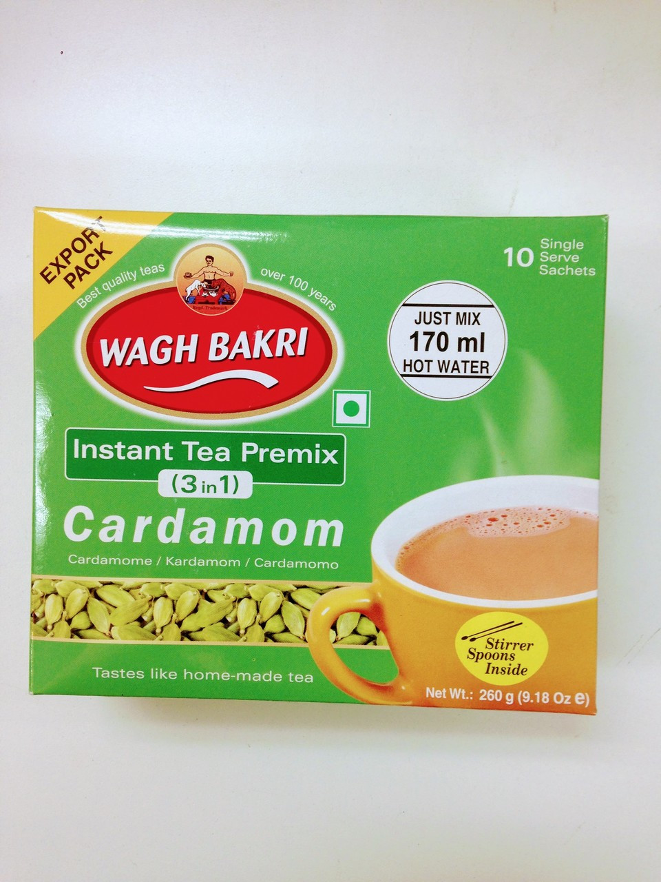 Wagh Bakri 3 In 1 Instant Cardamom Tea260g