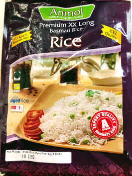 Anmol Extra Long Grain Basmati Rice - 10lb