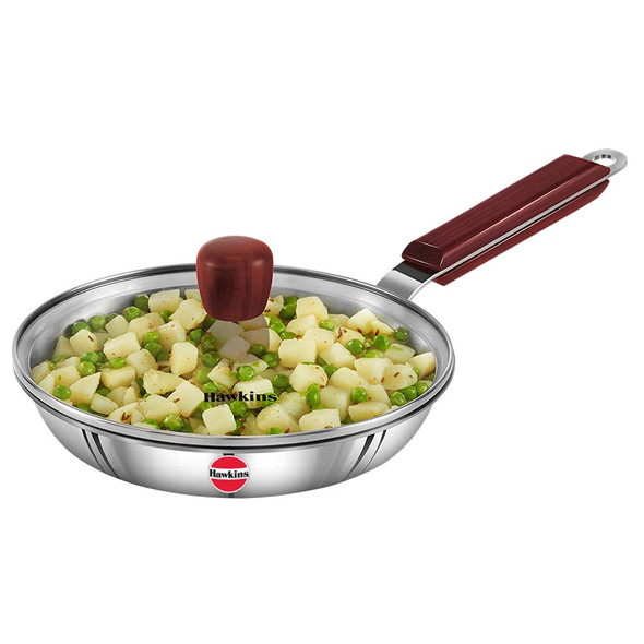 Hawkins Tri-Ply Stainless Steel Frying Pan 22cm (Free Shipping)