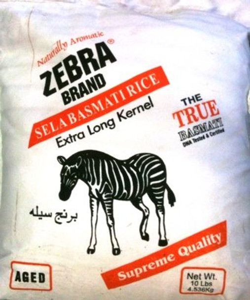 Zebra Orange Sela Rice - 10lb