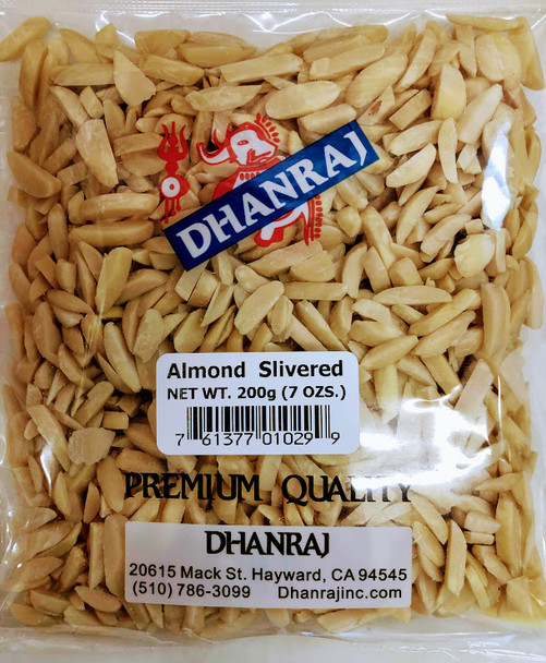 Dhanraj Blanched Almond Slivered - 200g