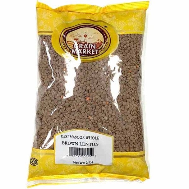 Grain Market Desi Masoor Whole 2lb