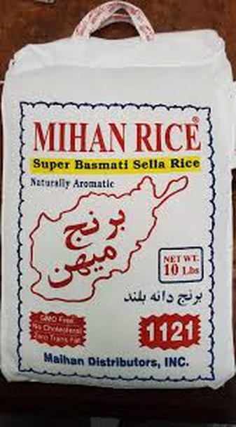 Mihan Basmati Steam Rice 10lb
