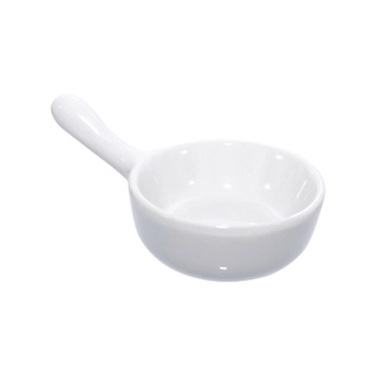 COOK Mini Porcelain Saucepan - 1oz D:2.5in H:1.5in - 24 pcs