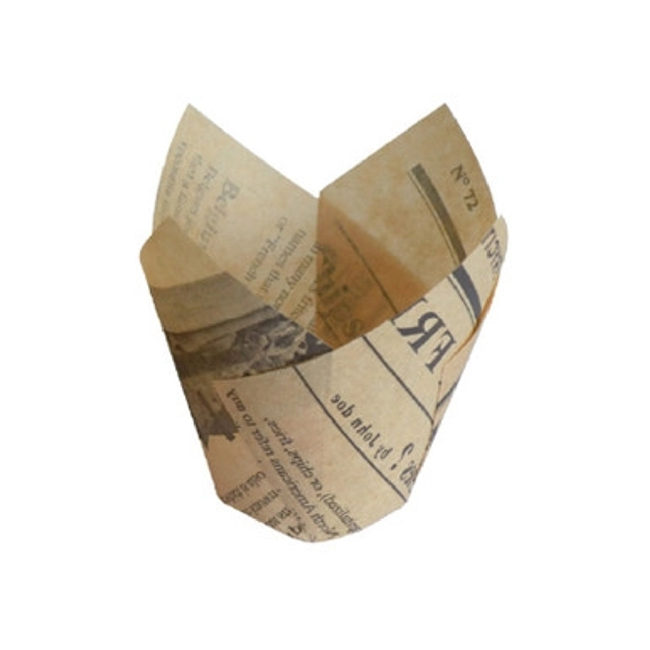 Tulip Newspaper Baking Cup - 5oz D:6.9in H:2.35in - 288 pcs Tulip Newspaper Baking Cup - 5oz D:6.9in H:2.35in - 288 pcs