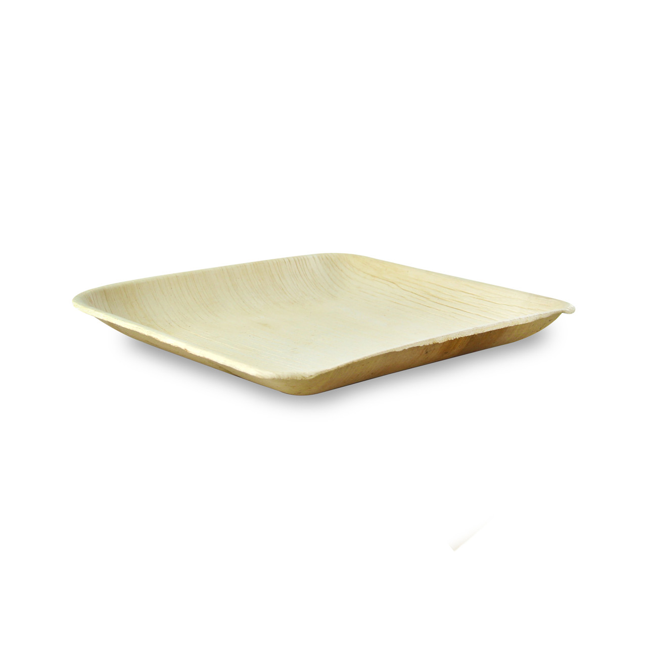 Square Palm Leaf Plate With Rounded Corners - L:7.95 x W:7.95 x H:.5in