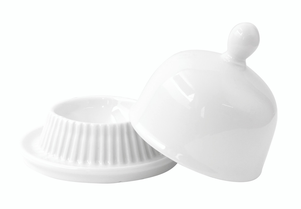 Mini Porcelain Bell Dish -1oz Dia:3.45in H:2.75in