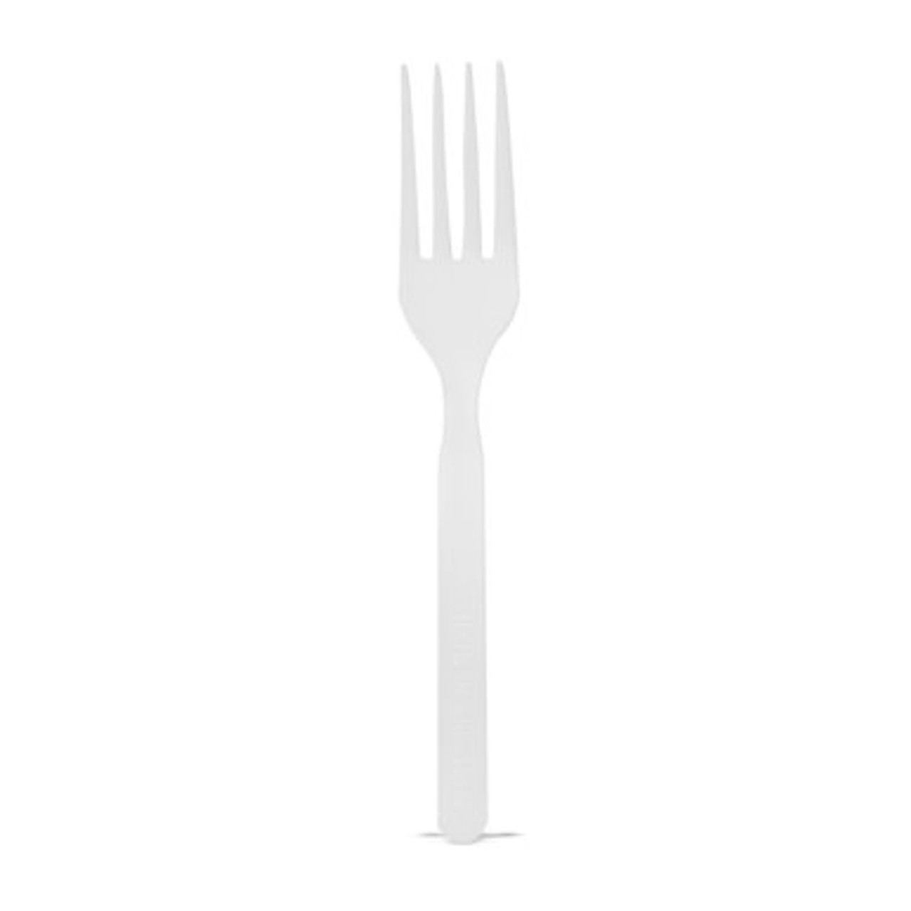 Unwrapped Compostable & Heat Proof Corn - White Fork - L:6in - 1000 pcs