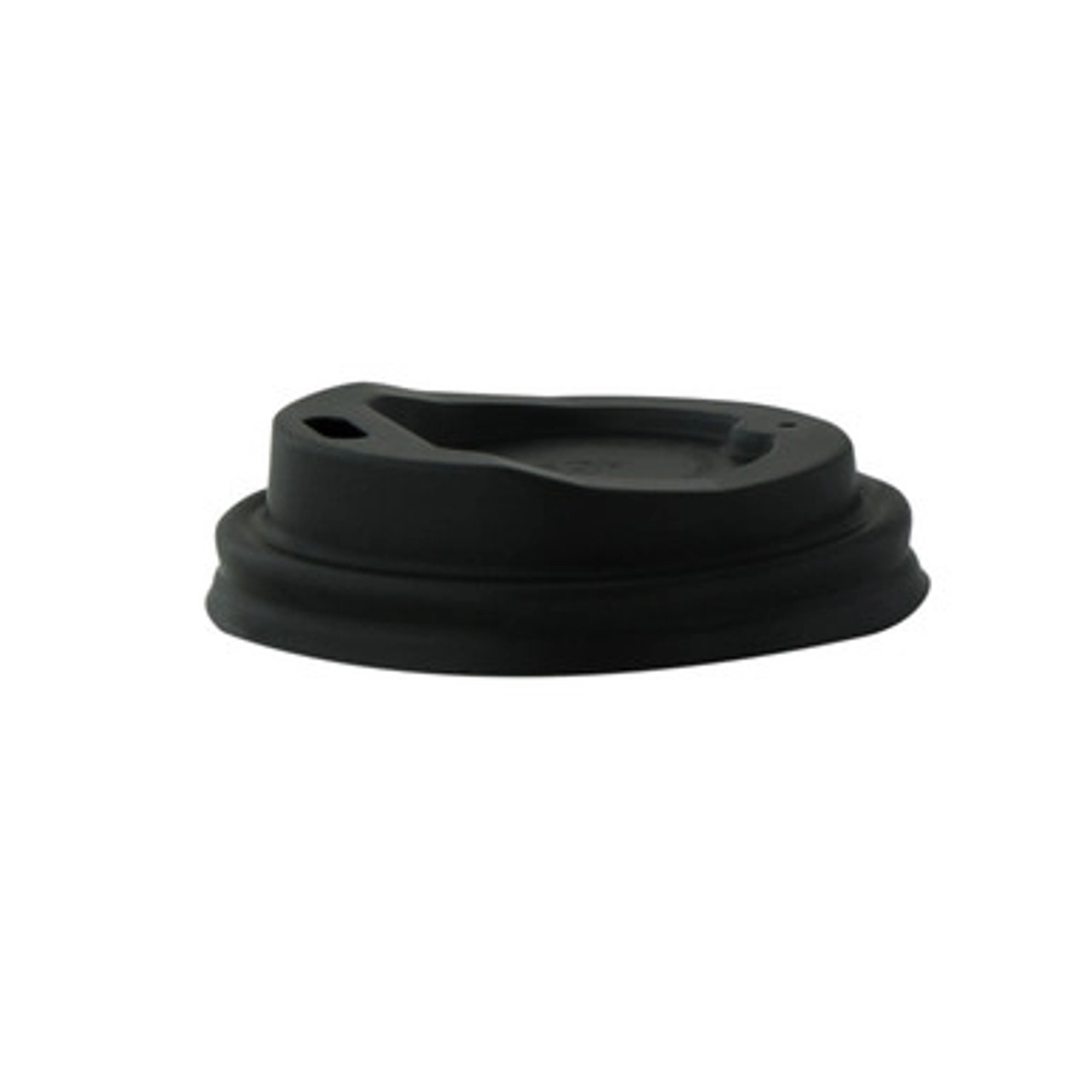 Black Compostable coffee lid for 4oz D:2.45in - 1000 pcs Black Compostable coffee lid for 4oz D:2.45in - 1000 pcs