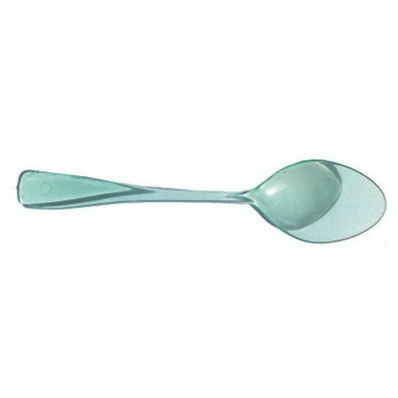 Mini Green Transparent Spoon. - L:3.7in - 1000 pcs