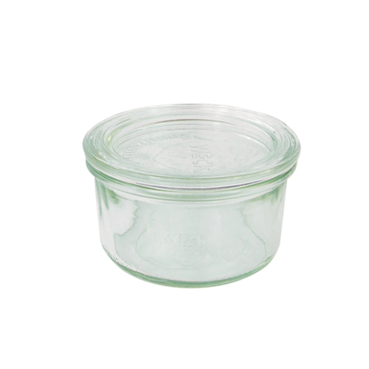 Bokocook reusable Weck glass jar with glass lid - 5.5oz H:1.96in D:3.14in - 12 pcs Bokocook reusable Weck glass jar with glass lid - 5.5oz H:1.96in D:3.14in - 12 pcs