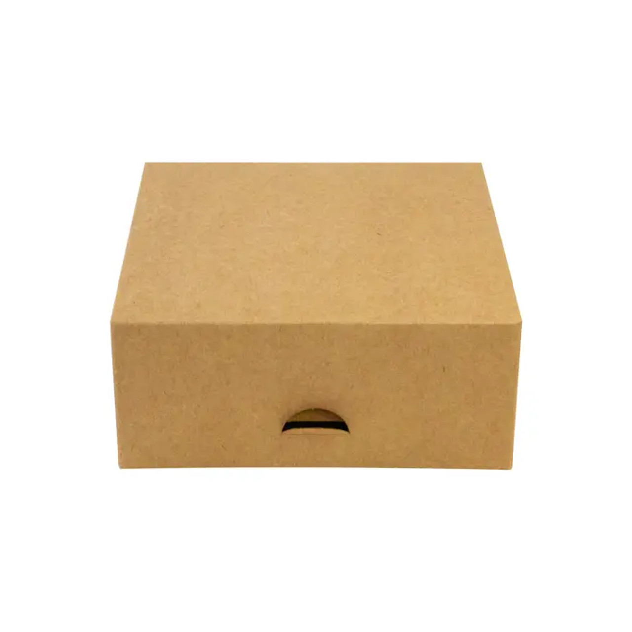 Brown Pastry Box - L:5.51in W:5.51in H:2.36in - 50 pcs