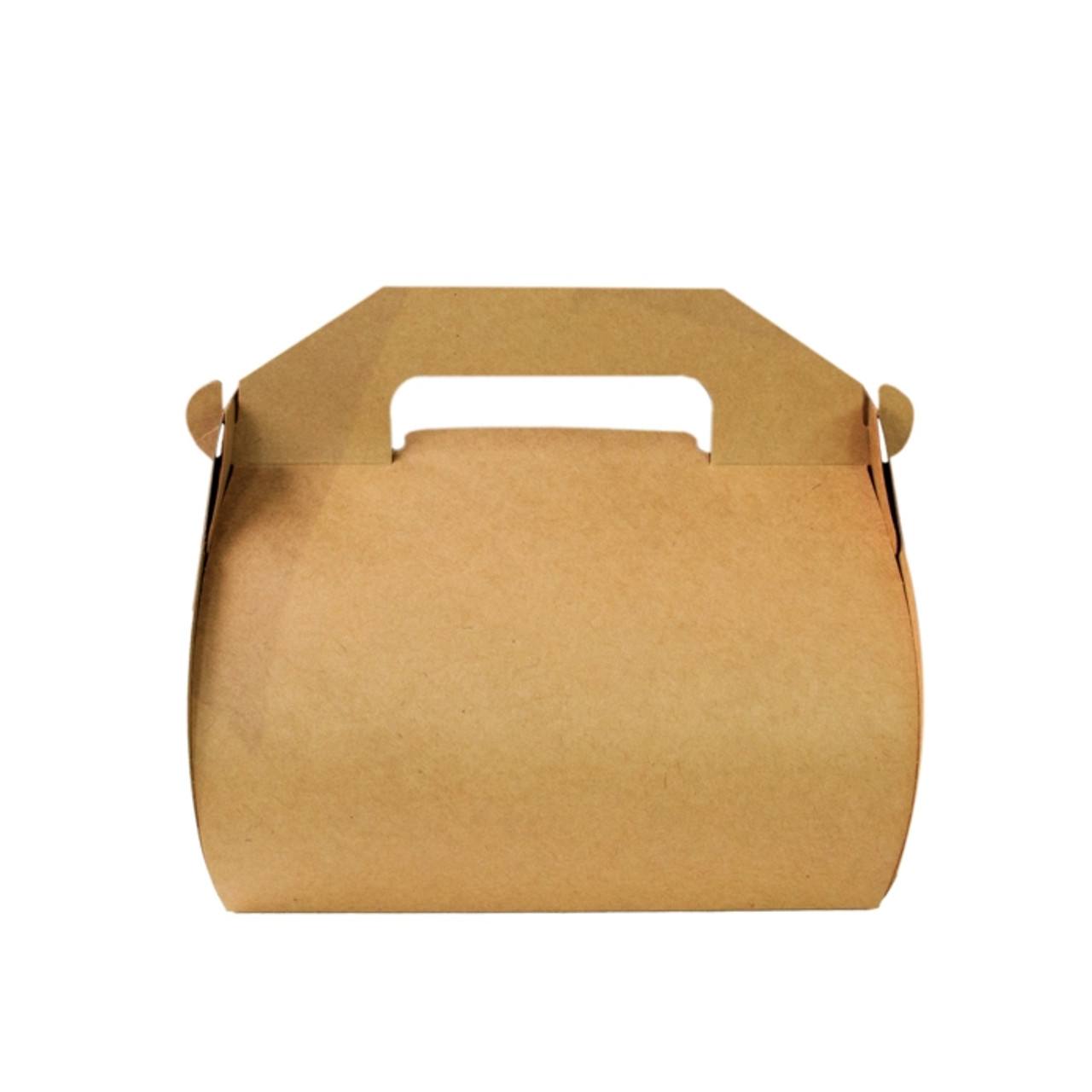 Kraft High Cake box with handle - L:7.09in W:6.3in H:2.76in - 50 pcs Kraft High Cake box with handle - L:7.09in W:6.3in H:2.76in - 50 pcs