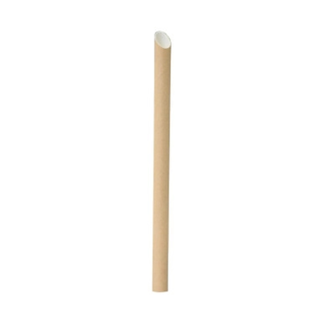 Kraft Beveled Straw For Boba Tea - L:0.5in H:7.9in - 3000 pcs Kraft Beveled Straw For Boba Tea - L:0.5in H:7.9in - 3000 pcs