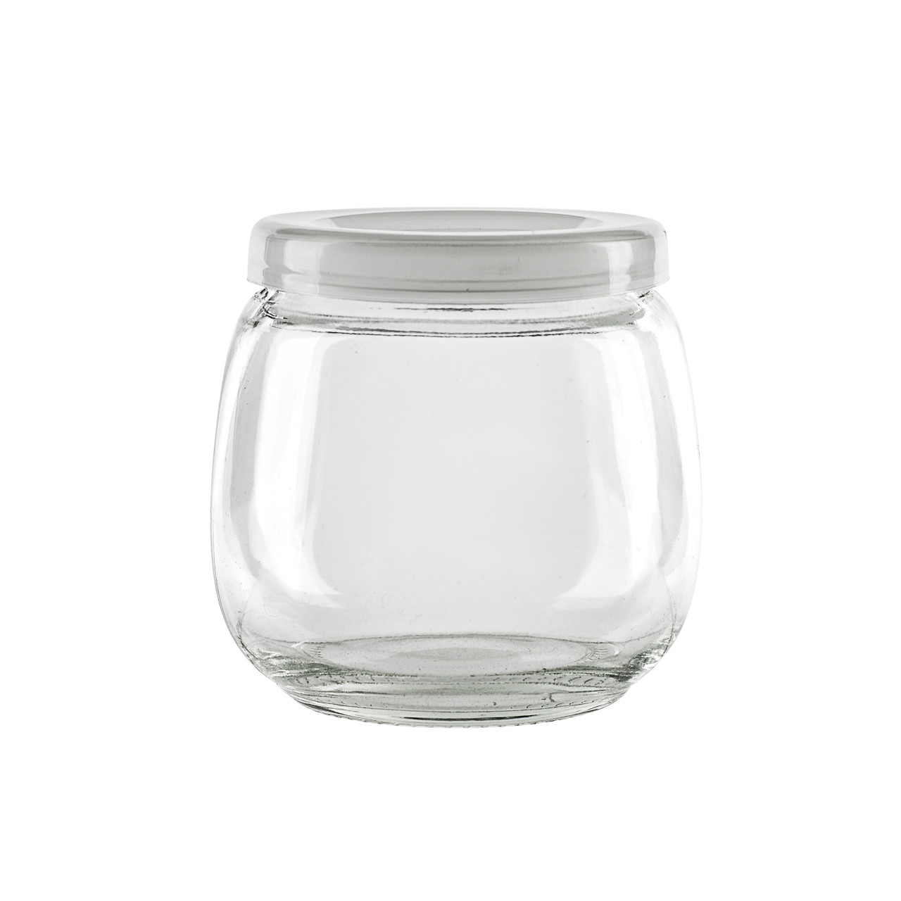 Spheric Reusable pudding jar with plastic cap - 7oz D:2.44in W:2.83in H:2.87in - 40 pcs