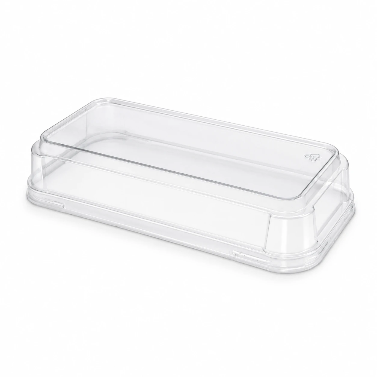 Rectangular Baking Mold PET lid for 210MCMO590 - L:7.5in W:3.5in H:1.4in - 1000 pcs