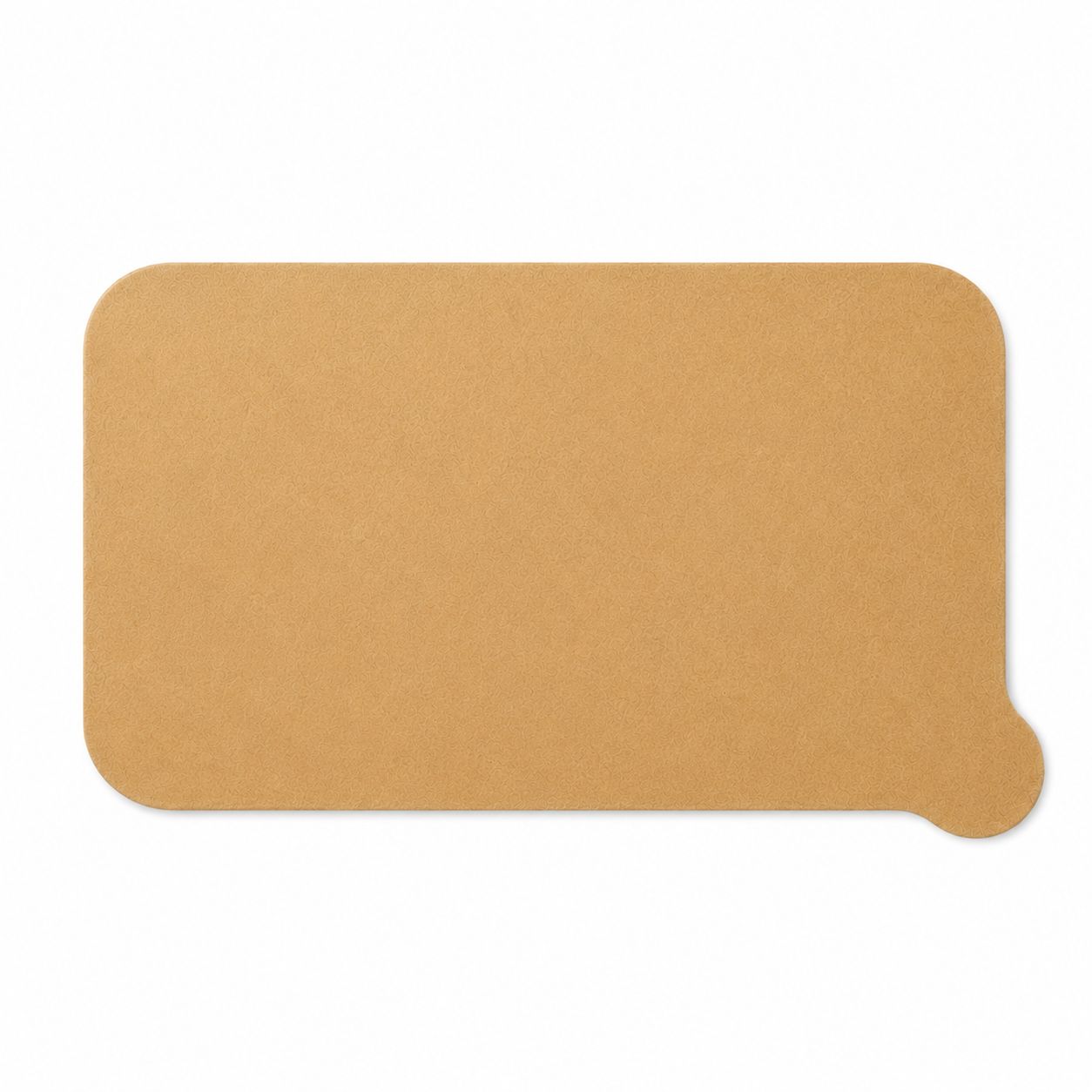 Die Cut Kraft Lid - L:6.9in W:4.9in - 500 pcs