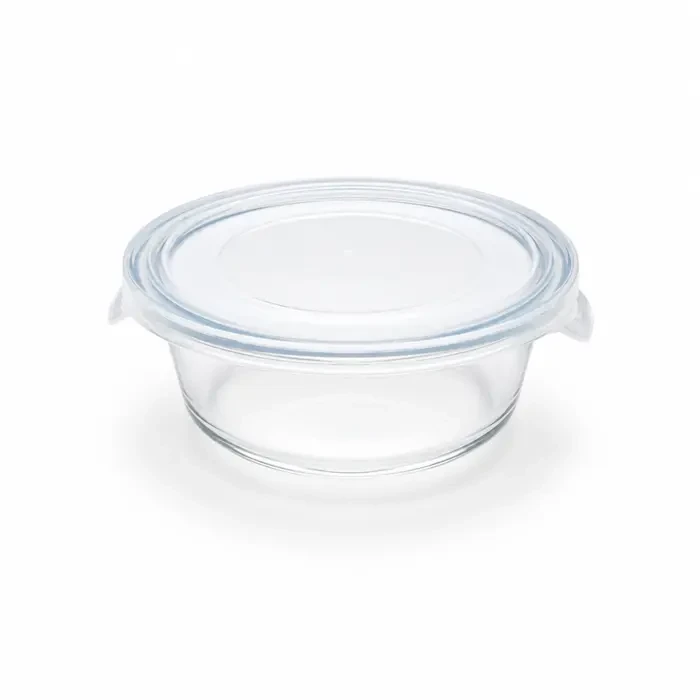 Bokocook reusable glass bowl with PP lid - 14oz D:5.1in H:2.4in - 36 pcs