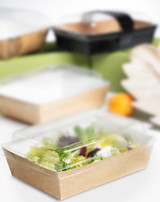 Brown Paper Salad Box (Lid Optional) - 28oz L:9in W:6.5in H:1.5in - 200 pcs