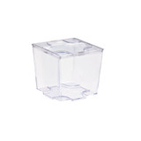 KARA Clear PP Lid for 209MBKARA90 - L:2.16in W:2.16in H:0.07in - 576 pcs