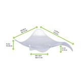 TRIBA Mini Triangular Dish - L:3in W:3in H:0.5in - 600 pcs