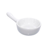 COOK Mini Porcelain Saucepan - 1oz D:2.5in H:1.5in - 24 pcs