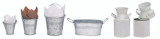 Mini Reusable Metal Bucket - 1oz D:2in H:1.6in - 144 pcs