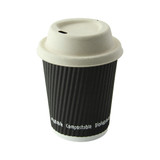 Brown sugarcane coffee lid for 8oz (No added PFAs) - D:3.15in - 1000 pcs