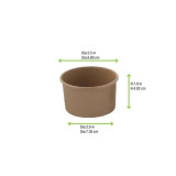 Brown Kraft Hot & Cold Paper Cup - 7oz D:3.5in H:2.2in - 1000 pcs