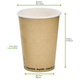 Compostable Soup Cup - 32oz D:4.5in H:5.6in - 500 pcs