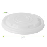 CPLA Lid For 8 oz Cup - D:3.5in - 1000 pcs