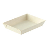 Mini Rectangular Samurai Wooden Tray - 2oz L:3.3in W:2.4in H:0.6in - 200 pcs