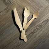 Elegant Wooden Fork - L:7.5in - 288 pcs