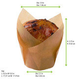 Tulip Brown Baking Cup - 5oz - 288 pcs