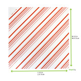 Decorative Paper Liners Red Design - L:12.5 x W:12.5in