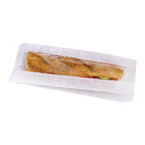 White Sandwich Bag with Window - L:14.7 x W:4.65 x H:1.6in - 1000 pcs