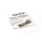 Greaseproof White Bag Opens 2 Sides with Newspaper Design - L:5.1in W:5.1in - 8000 pcs