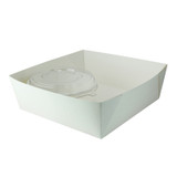 White Window Bento Box with 1 Buckaty compartment - 300 VIP Set