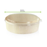 Clear PET Lid for 210SAMBOL155 - 22oz D:6.06in H:0.7in - 100 pcs