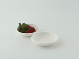 Round White Sugarcane Plate - 1.75oz D:2.9in H:0.6in - 3000 pcs