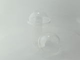 Clear Compostable Dome Lid with Round Hole for 210GPLA360 & 210GPLA450 & 210GPLA560 & 210GPLA670 - D:3.78in - 1000 pcs